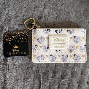 NWT Loungefly Disney Princess and Prince Couples ID Holder and Coin Purse